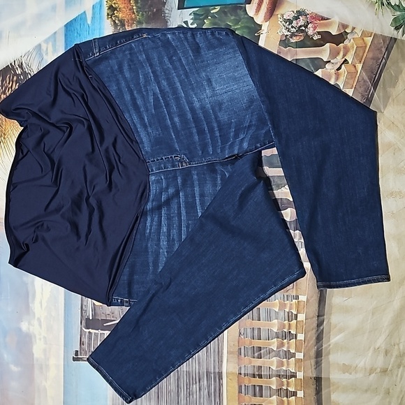 Madewell Maternity Plus Size Skinny Jeans Size 37 NWT - Picture 2 of 9